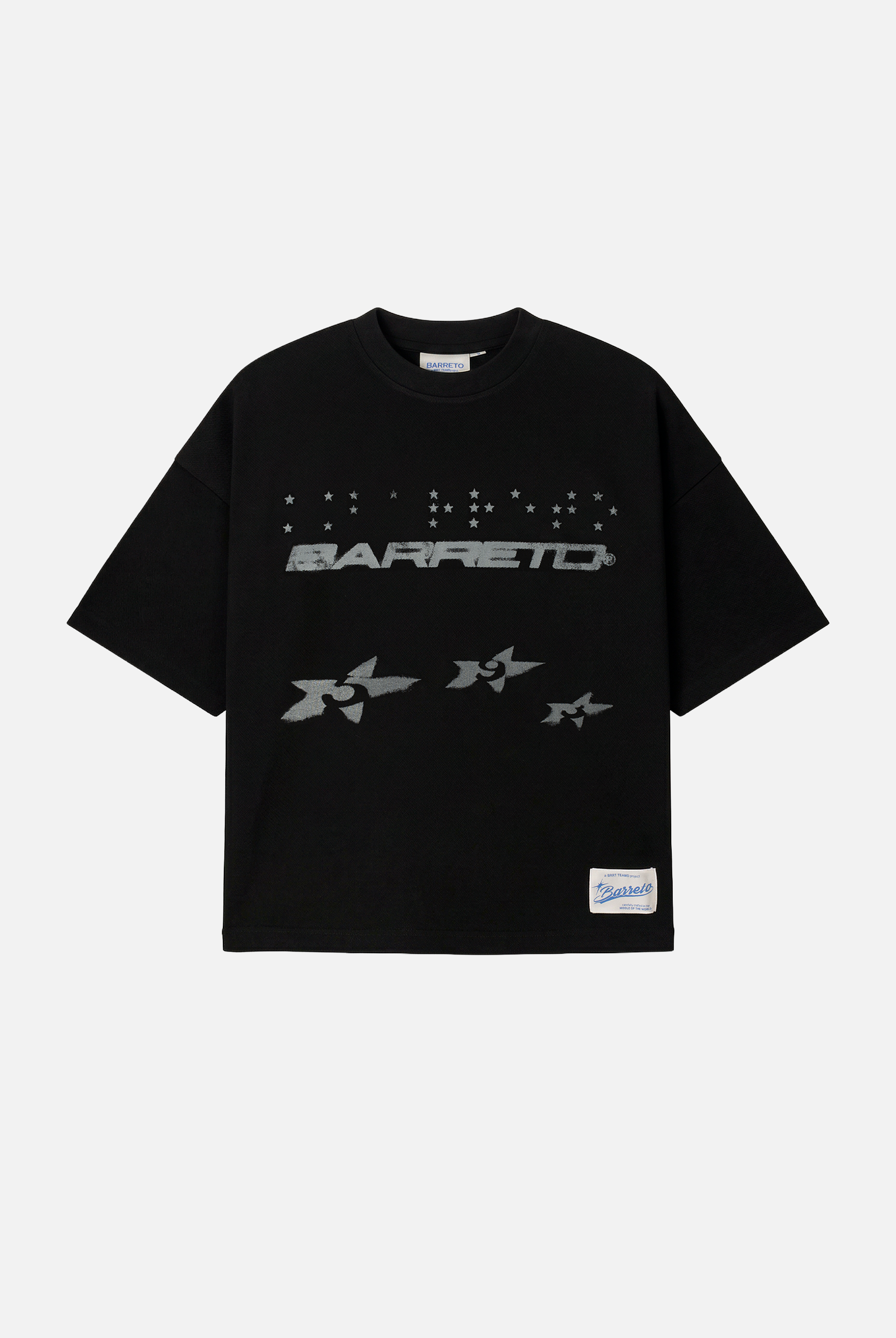 TSHIRT 593 STARS BLACK