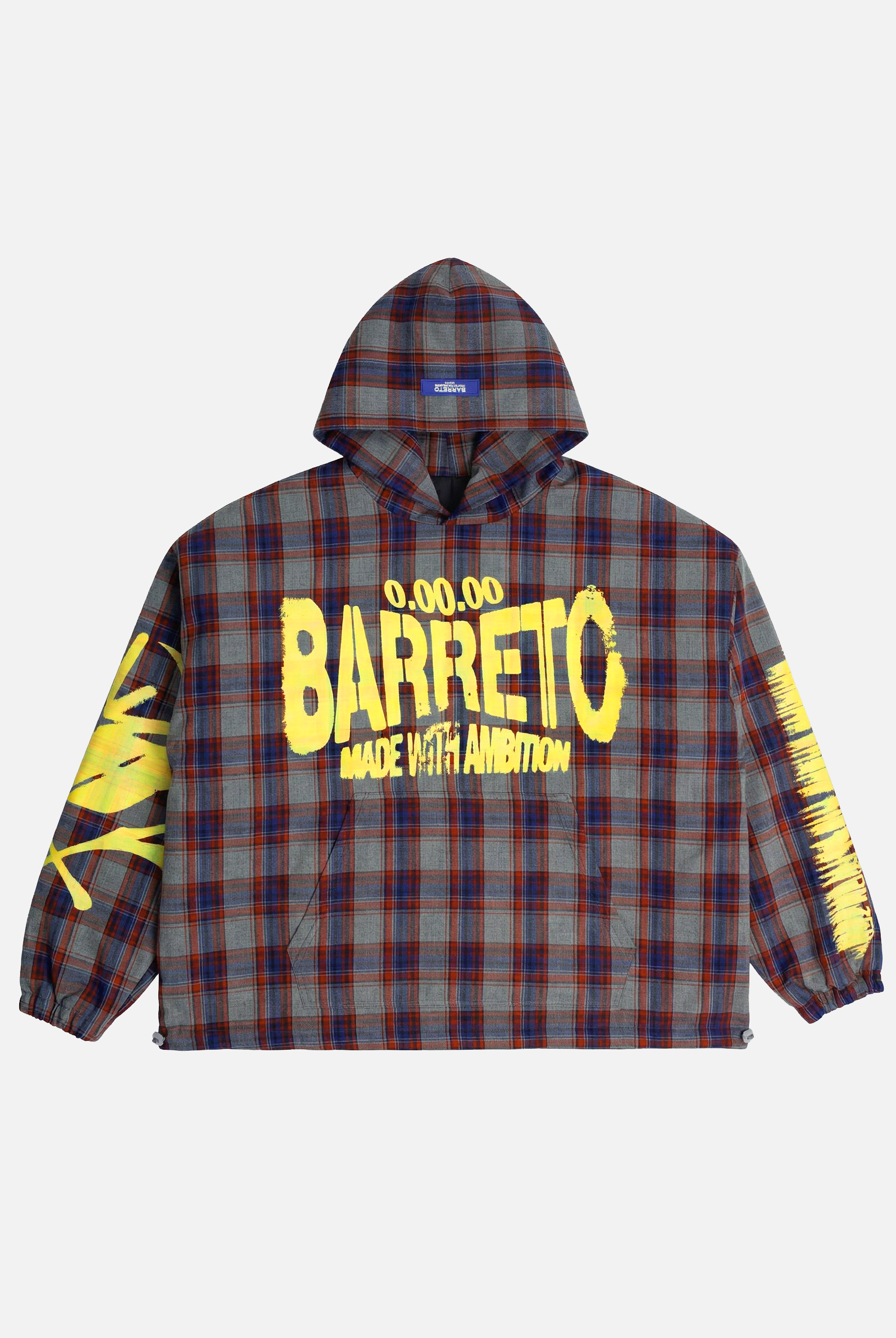 TARTAN HOODIE YELLOW (REVERSIBLE) (Limited to 15)