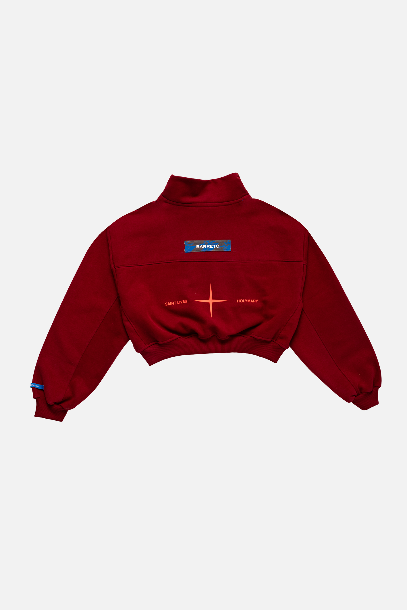 Crop Crewneck WINE BK