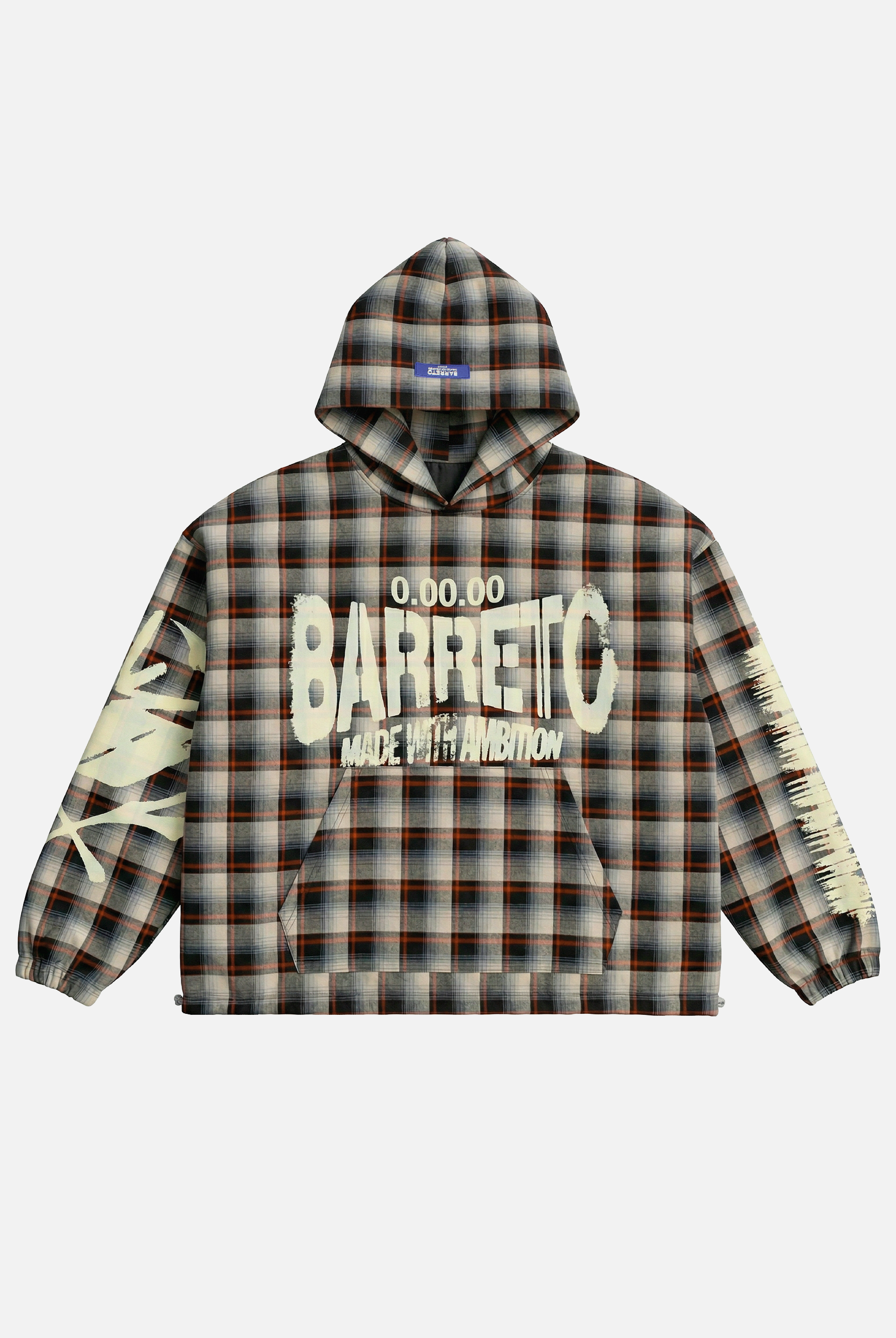 TARTAN HOODIE BEIGE (REVERSIBLE) (Limited to 15)