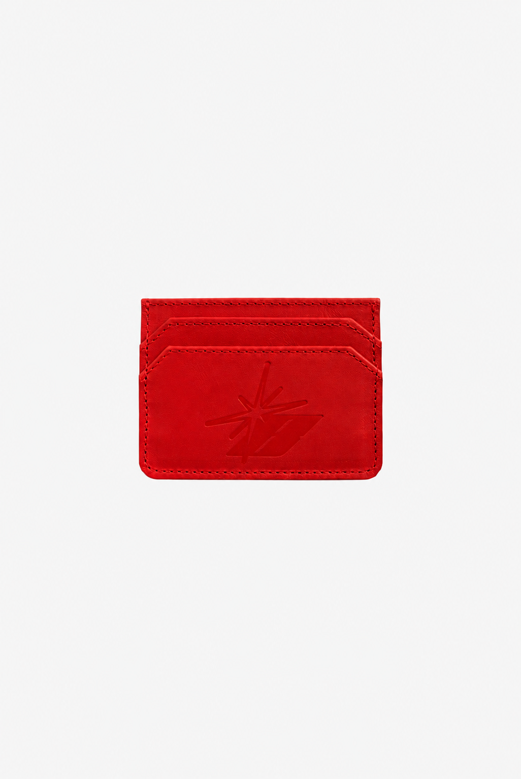 CARD HOLDER red  (100% LEATHER)