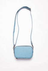 BABY BLUE SHOULDER BAG (100% LEATHER)