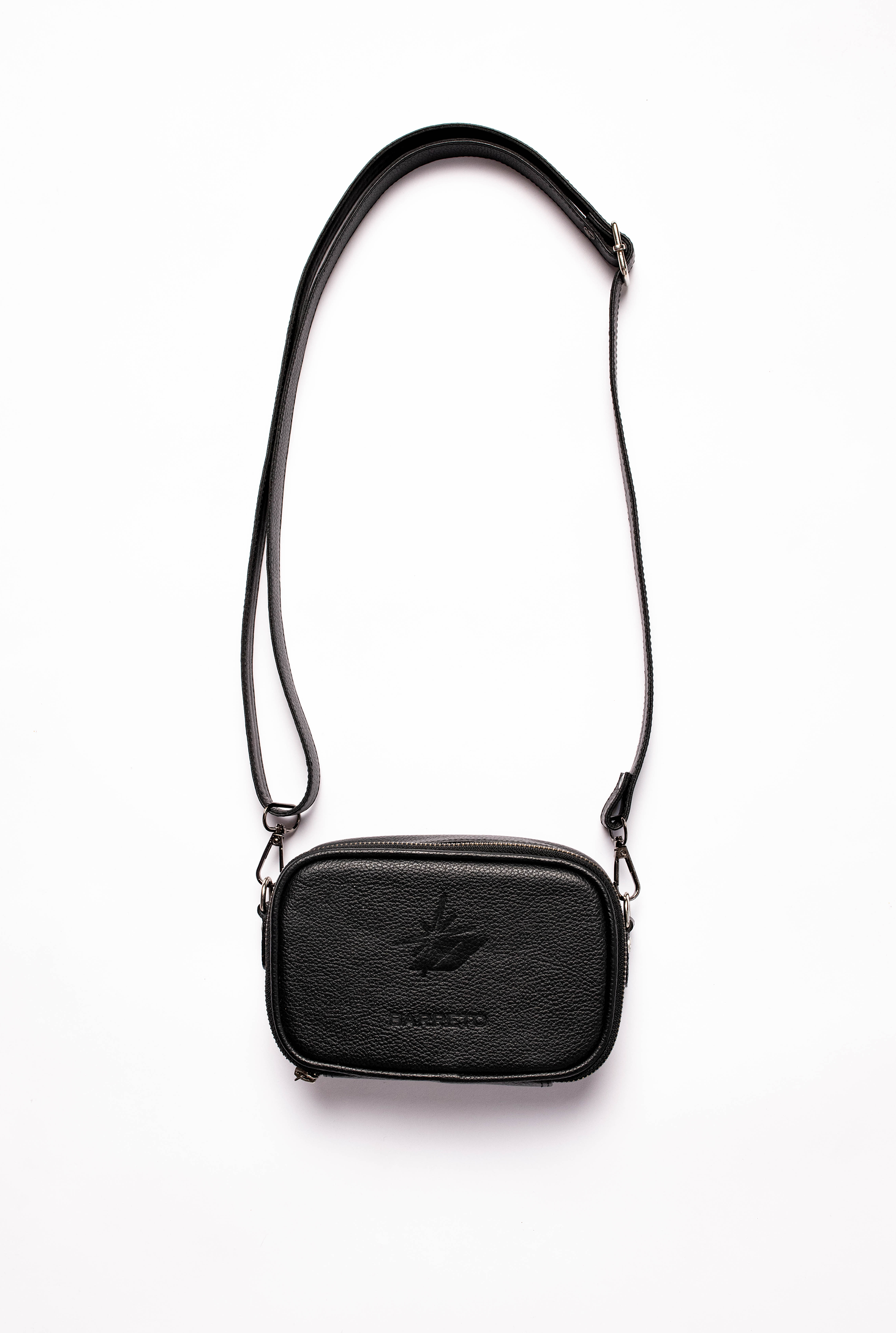 SHOULDER BAG - BLACK (100% LEATHER)