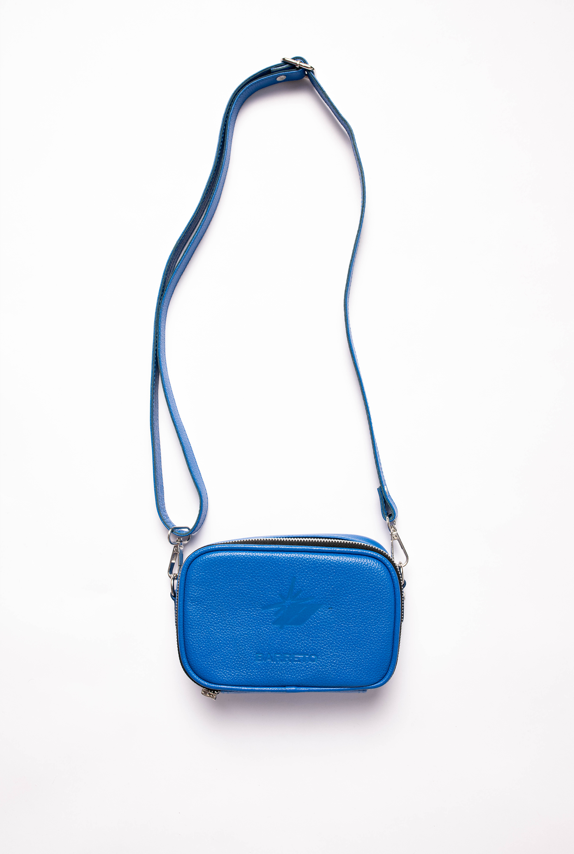 SHOULDER BAG - BLUE (100% LEATHER)