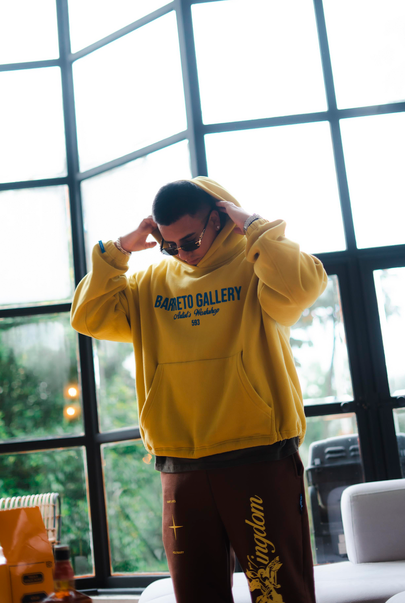 HOODIE YELLOW BARRETO GALLERY