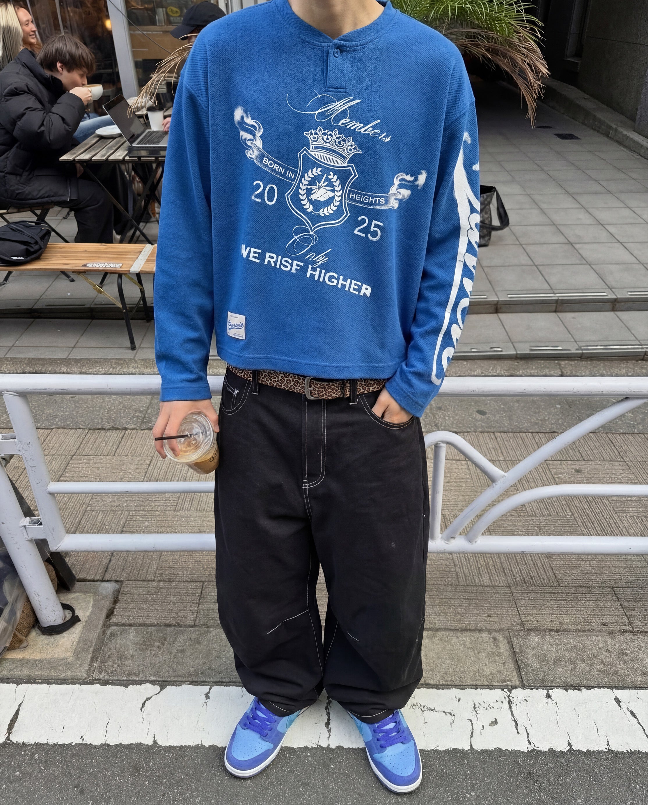 BLUE BORN IN HEIGHTS LONGSLEEVE