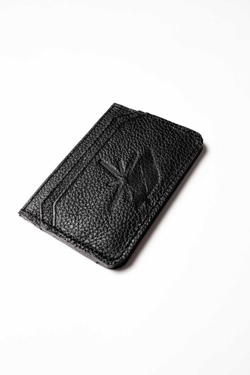 BLACK CARD HOLDER (100% LEATHER)