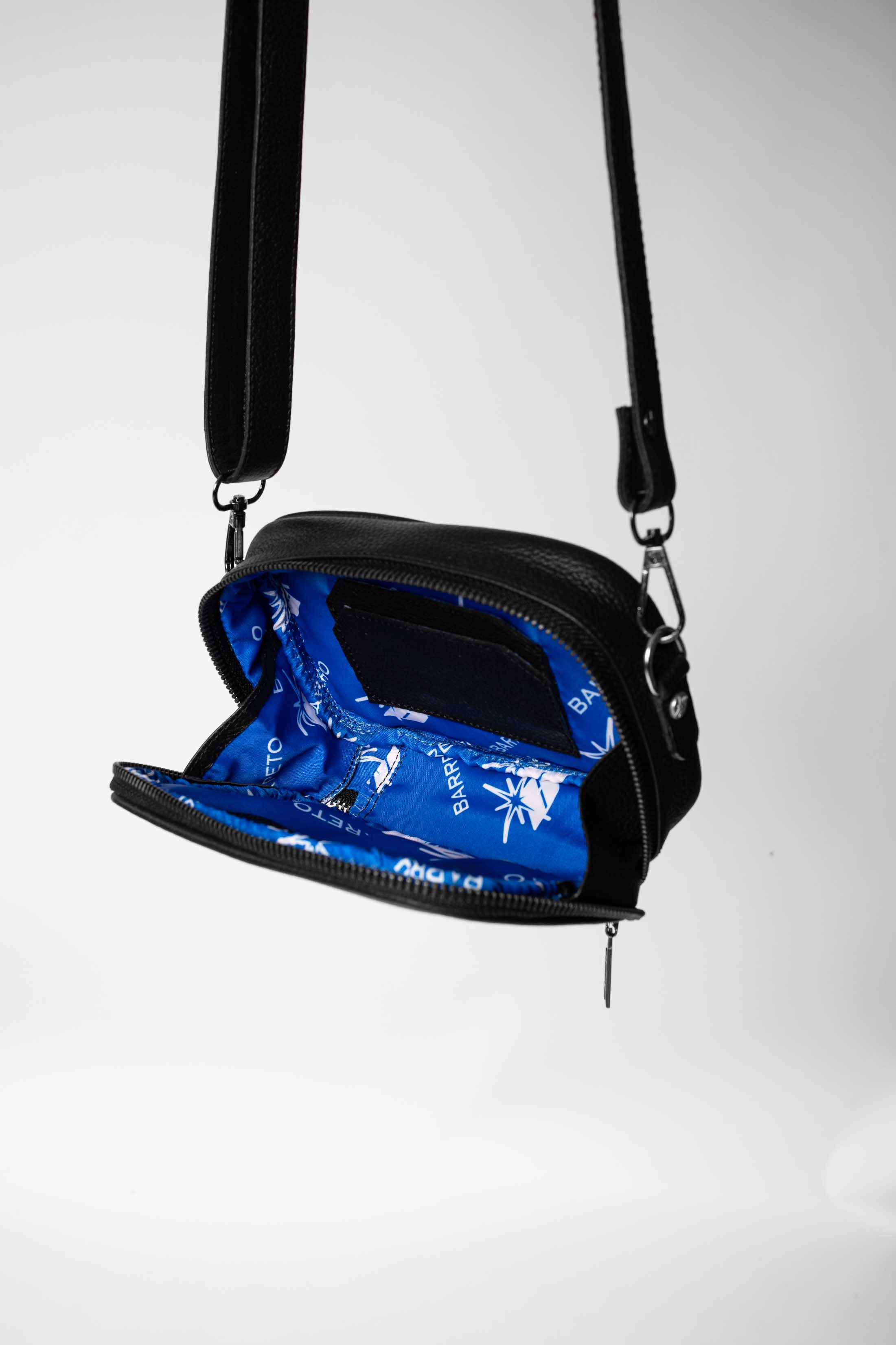 SHOULDER BAG - BLACK (100% LEATHER)