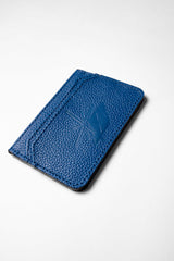 BLUE CARD HOLDER (100% LEATHER)