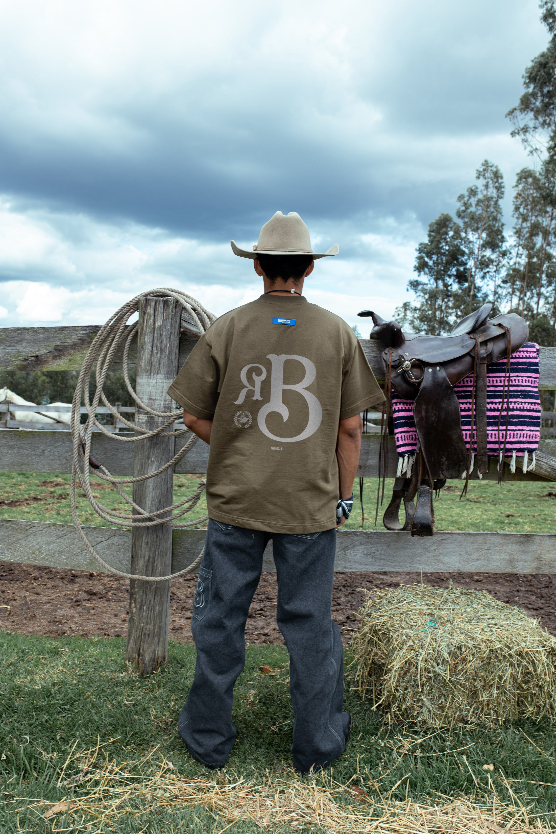 PREMIUM Tshirt green BarretoRodeo