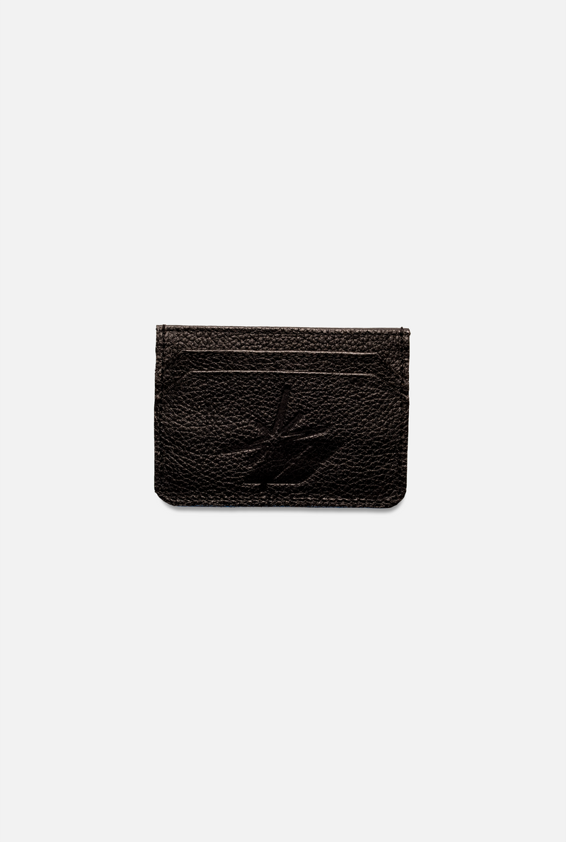 BLACK CARD HOLDER (100% LEATHER)