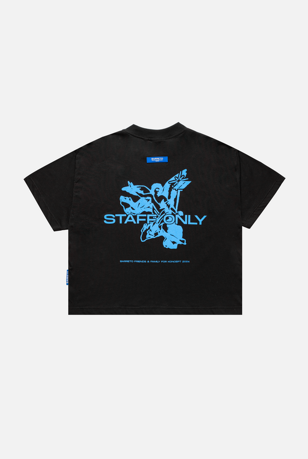 T-shirt Black "STAFF ONLY" (BOXY)