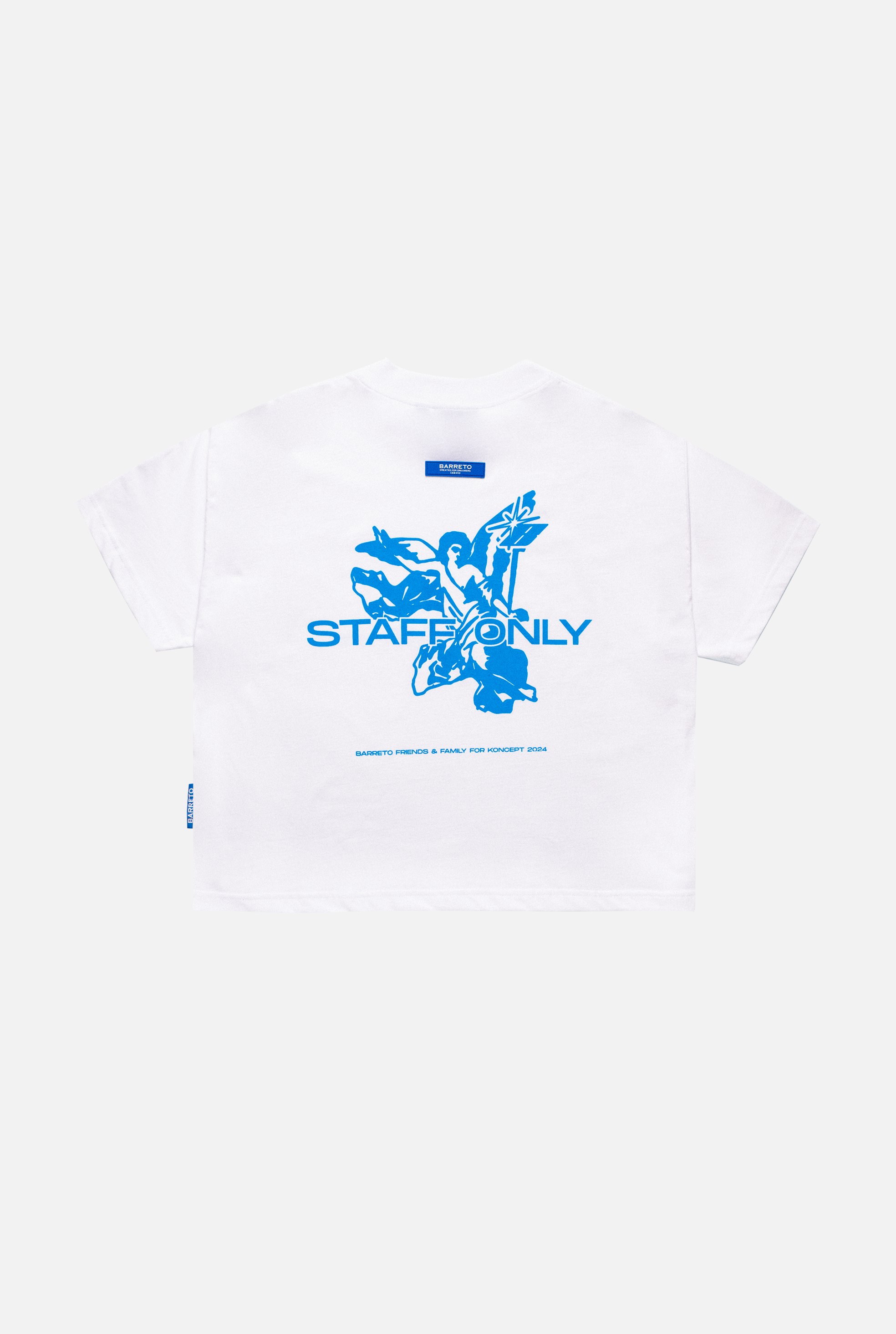 T-shirt white STAFF ONLY (BOXY)
