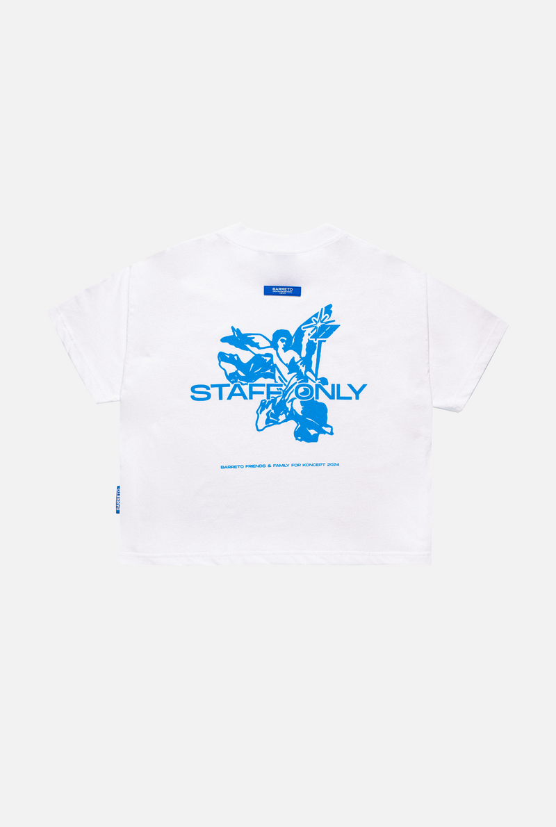 T-shirt white "STAFF ONLY" (BOXY)