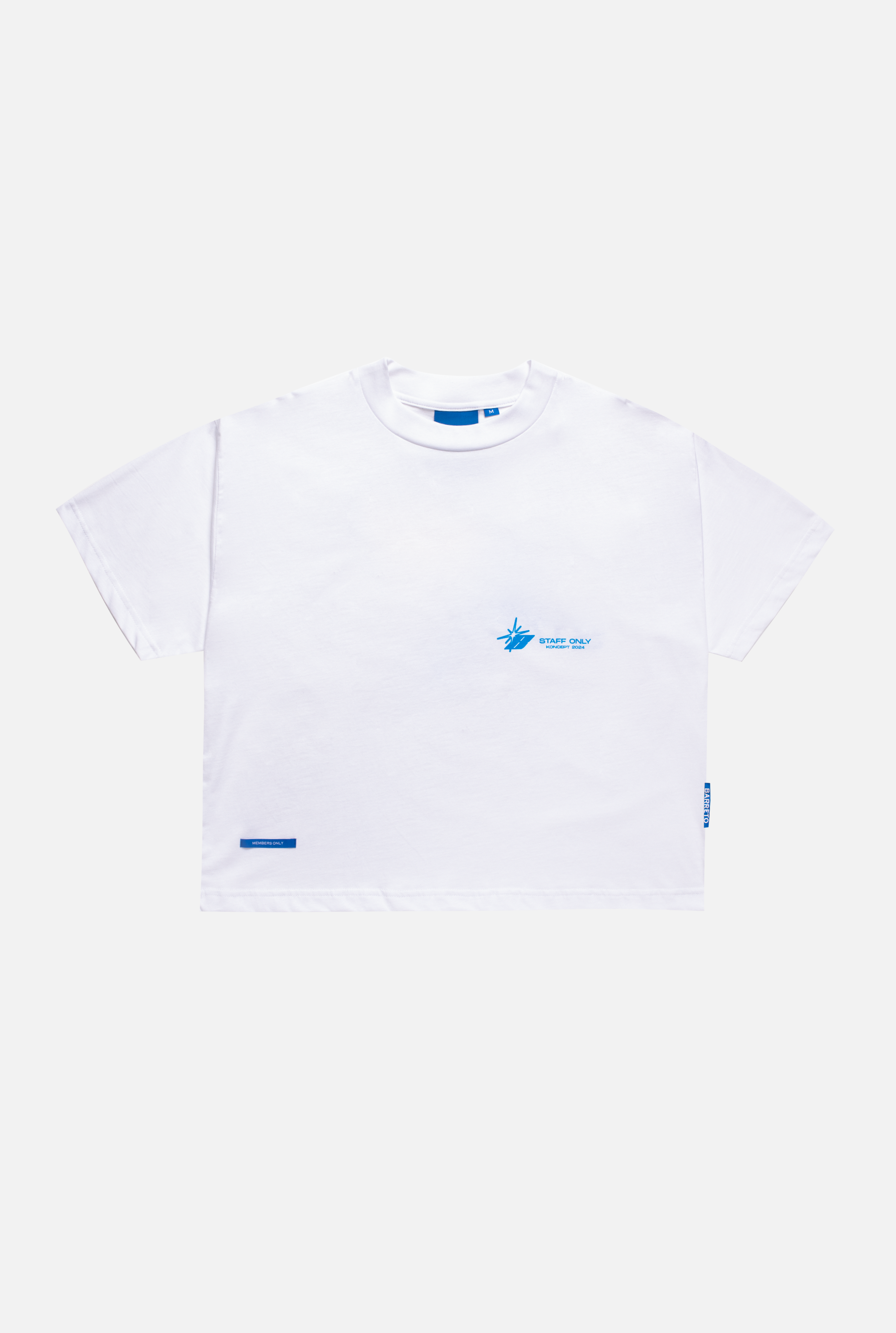 T-shirt white STAFF ONLY (BOXY)