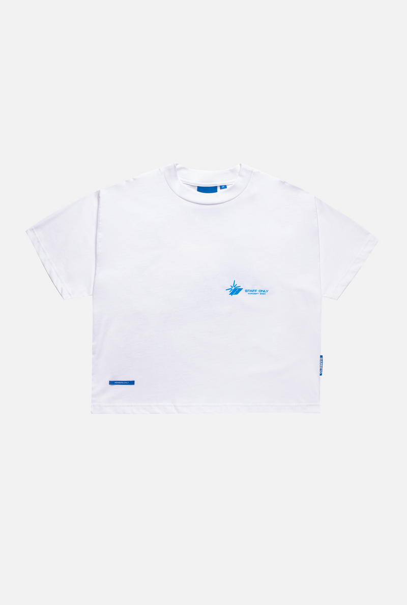 T-shirt white "STAFF ONLY" (BOXY)